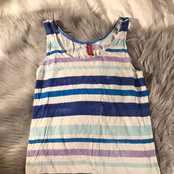 H&M Women's Tank top, size 2, multi-color stripes! - Picture 3 of 3